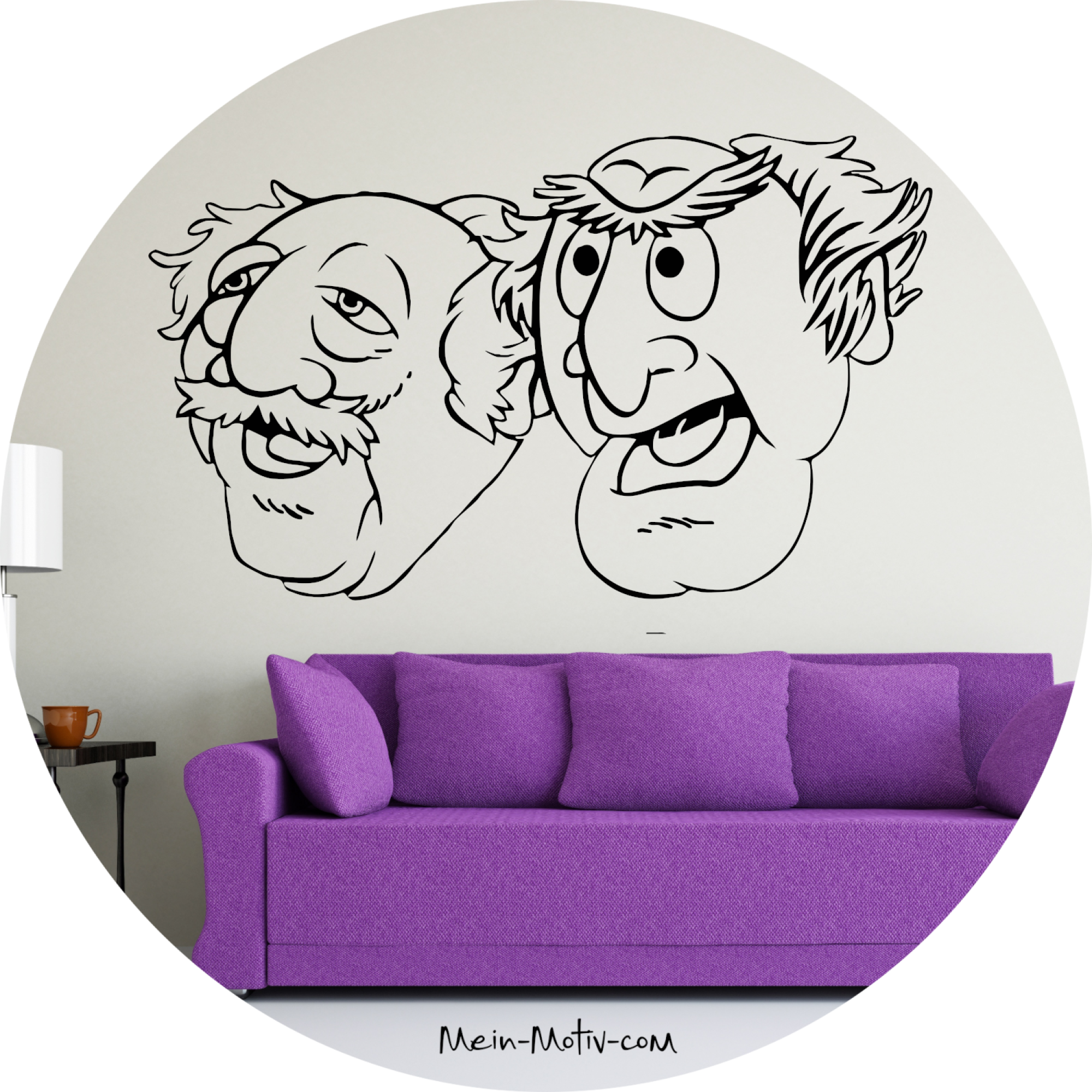46180 Waldorf & Statler - Muppet Show Wandtattoo